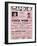 Apollo Theatre  Handbill: Chick Webb, Ella Fitzgerald, Cook and Brown, Wolford's Pets and More-null-Framed Art Print