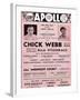 Apollo Theatre  Handbill: Chick Webb, Ella Fitzgerald, Cook and Brown, Wolford's Pets and More-null-Framed Art Print