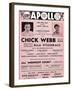 Apollo Theatre  Handbill: Chick Webb, Ella Fitzgerald, Cook and Brown, Wolford's Pets and More-null-Framed Art Print