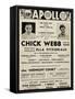 Apollo Theatre  Handbill: Chick Webb, Ella Fitzgerald, Cook and Brown, Wolford's Pets and More-null-Framed Stretched Canvas