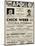 Apollo Theatre  Handbill: Chick Webb, Ella Fitzgerald, Cook and Brown, Wolford's Pets and More-null-Mounted Art Print