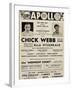 Apollo Theatre  Handbill: Chick Webb, Ella Fitzgerald, Cook and Brown, Wolford's Pets and More-null-Framed Art Print