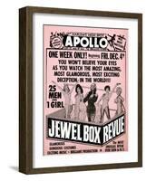 Apollo Theatre Jewel Box Revue: Gorgeous and Glamorous, 25 Men and 1 Girl-null-Framed Art Print