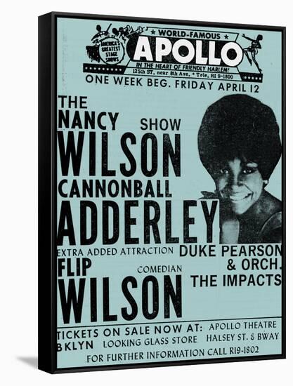 Apollo Theatre: Nancy Wilson, Cannonball Adderley, Duke Pearson, Flip Wilson, and The Impacts; 1968-null-Framed Stretched Canvas