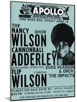 Apollo Theatre: Nancy Wilson, Cannonball Adderley, Duke Pearson, Flip Wilson, and The Impacts; 1968-null-Mounted Art Print