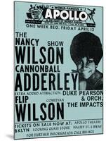 Apollo Theatre: Nancy Wilson, Cannonball Adderley, Duke Pearson, Flip Wilson, and The Impacts; 1968-null-Mounted Art Print