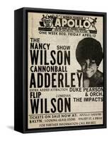 Apollo Theatre: Nancy Wilson, Cannonball Adderley, Duke Pearson, Flip Wilson, and The Impacts; 1968-null-Framed Stretched Canvas