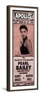 Apollo Theatre Newspaper Ad: Pearl Bailey and Her Revue, Bunny Briggs, and Martin Brothers; 1965-null-Framed Premium Giclee Print