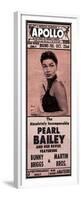 Apollo Theatre Newspaper Ad: Pearl Bailey and Her Revue, Bunny Briggs, and Martin Brothers; 1965-null-Framed Premium Giclee Print