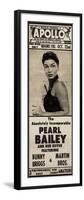 Apollo Theatre Newspaper Ad: Pearl Bailey and Her Revue, Bunny Briggs, and Martin Brothers; 1965-null-Framed Art Print