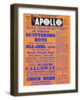 Apollo Theatre: Scottsboro Boys, Blanche Calloway, Chick Webb, Ella Fitzgerald, and More-null-Framed Art Print