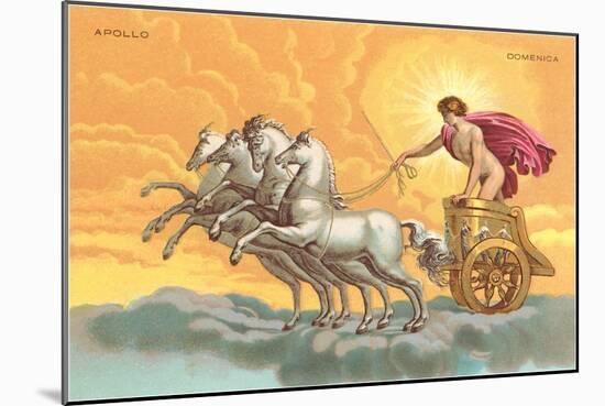 Apollo with Chariot-null-Mounted Art Print