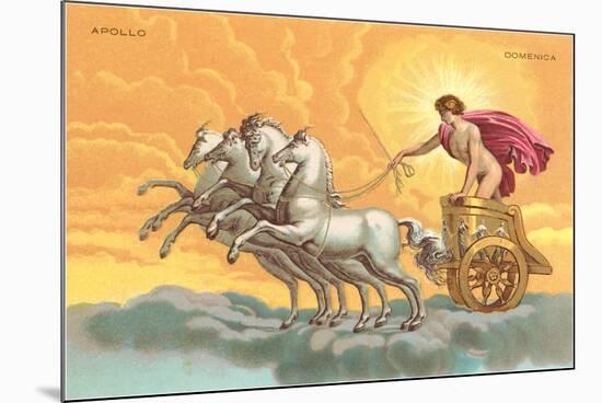 Apollo with Chariot-null-Mounted Art Print