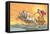 Apollo with Chariot-Found Image Press-Framed Stretched Canvas