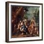 Apollo with Three Graces, Venus, Cupid and Pan-Marcantonio Franceschini-Framed Giclee Print