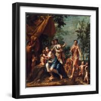 Apollo with Three Graces, Venus, Cupid and Pan-Marcantonio Franceschini-Framed Giclee Print