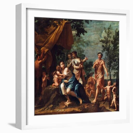 Apollo with Three Graces, Venus, Cupid and Pan-Marcantonio Franceschini-Framed Giclee Print