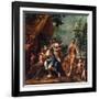 Apollo with Three Graces, Venus, Cupid and Pan-Marcantonio Franceschini-Framed Giclee Print