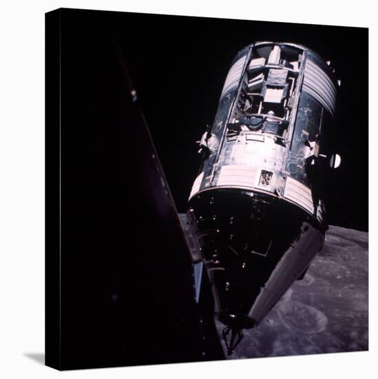 Apollo Xvii Command Ship and Service Module During Lunar Mission-null-Stretched Canvas