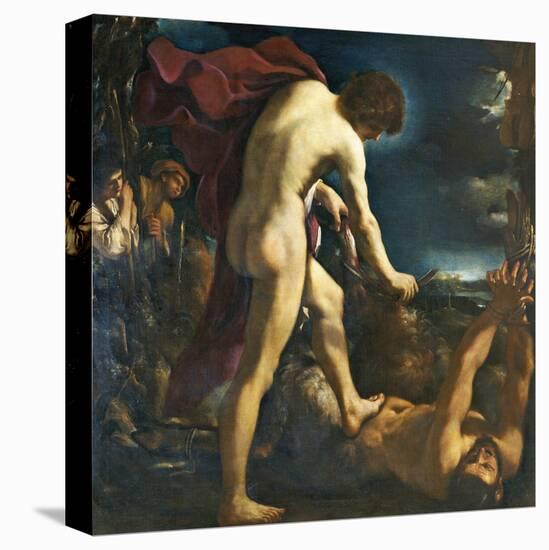Apollos and Marsyas-il Guercino-Stretched Canvas