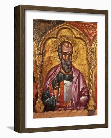 Apostle from Church of Saint Mary Vllaherna-Nicholas (Nikolla) Onufri-Framed Art Print