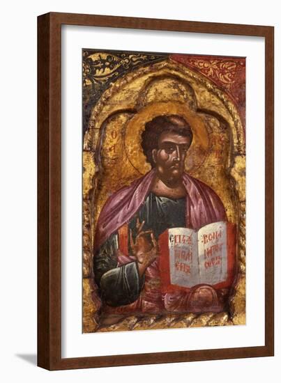 Apostle from Church of Saint Mary Vllaherna-Nicholas (Nikolla) Onufri-Framed Art Print