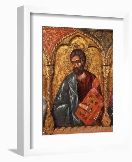 Apostle from Church of Saint Mary Vllaherna-Nicholas (Nikolla) Onufri-Framed Art Print