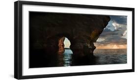 Apostle Islands Sea Cave-Steve Gadomski-Framed Photographic Print