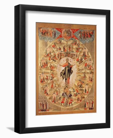 Apostle Preaching (Tempera on Panel)-Fjodor Subov-Framed Premium Giclee Print