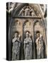 Apostle Sculptures, South Facade, Notre Dame Cathedral, Paris, France, Europe-Godong-Stretched Canvas