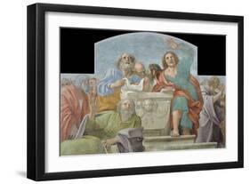 Apostles around the Empty Sepulchre, 1604-1607-Annibale Carracci-Framed Giclee Print