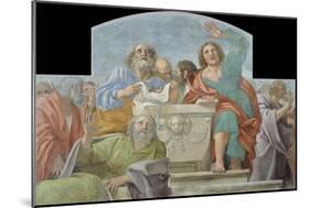 Apostles around the Empty Sepulchre, 1604-1607-Annibale Carracci-Mounted Giclee Print