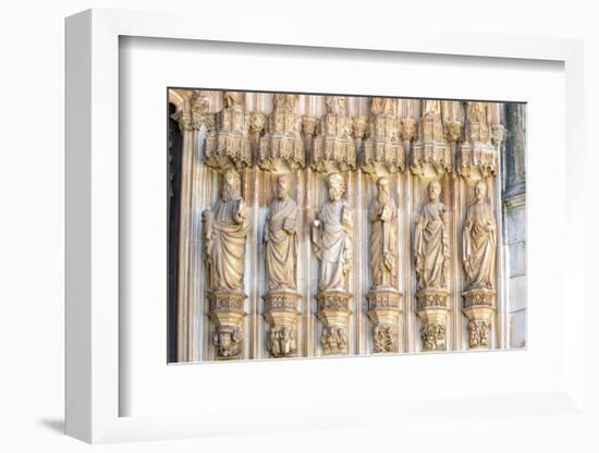 Apostles on the Main Entrance to the Dominican Abbey of Santa Maria De Vitoria-G and M Therin-Weise-Framed Photographic Print