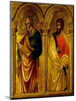 Apostles Saint James and Saint Bartholomew, Ca 1345-Paolo Veneziano-Mounted Giclee Print