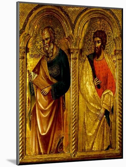 Apostles Saint James and Saint Bartholomew, Ca 1345-Paolo Veneziano-Mounted Giclee Print