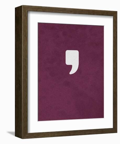 Apostrophe-null-Framed Art Print