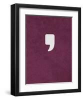 Apostrophe-null-Framed Art Print