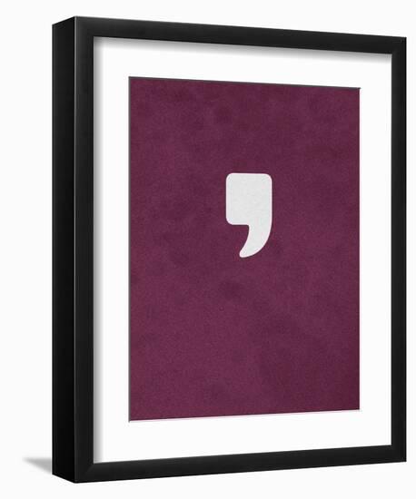 Apostrophe-null-Framed Art Print