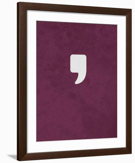 Apostrophe-null-Framed Giclee Print