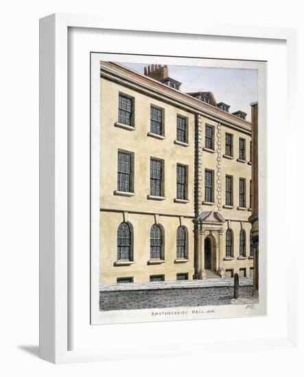 Apothecaries' Hall, City of London, 1806-Valentine Davis-Framed Giclee Print