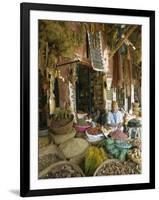 Apothecary Stall in Rahba Kedima, the Medina, Marrakech, Morroco, North Africa, Africa-Lee Frost-Framed Photographic Print