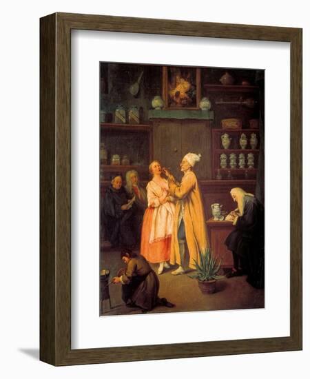 Apothecary-Pietro Longhi-Framed Art Print