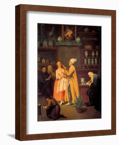 Apothecary-Pietro Longhi-Framed Art Print