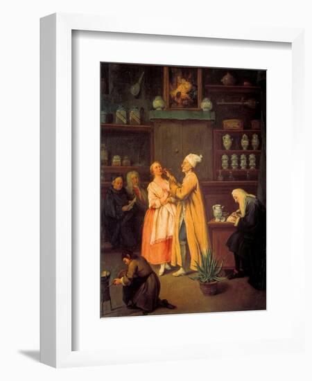 Apothecary-Pietro Longhi-Framed Art Print