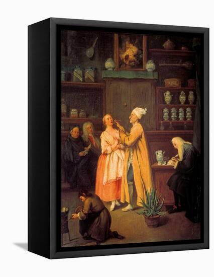 Apothecary-Pietro Longhi-Framed Stretched Canvas