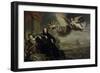 Apotheosis of Cornelis De Witt, with the Raid on Chatham-Jan de Baen-Framed Art Print