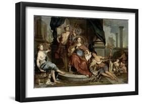 Apotheosis of Dutch East India Company (Allegory of Amsterdam Chamber of Commerce of VOC), 1702-46-Nicolaes Verkolje-Framed Giclee Print