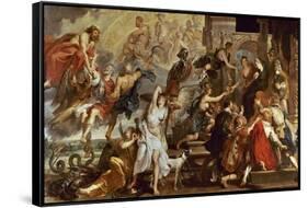 Apotheosis of Henry Iv of France And Regency of Maria of Medici-Peter Paul Rubens-Framed Stretched Canvas