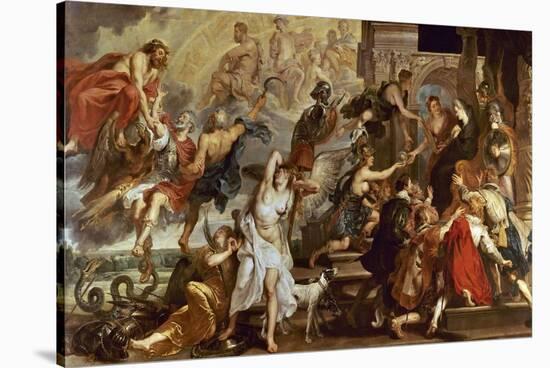 Apotheosis of Henry Iv of France And Regency of Maria of Medici-Peter Paul Rubens-Stretched Canvas