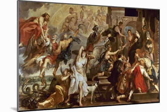 Apotheosis of Henry Iv of France And Regency of Maria of Medici-Peter Paul Rubens-Mounted Giclee Print